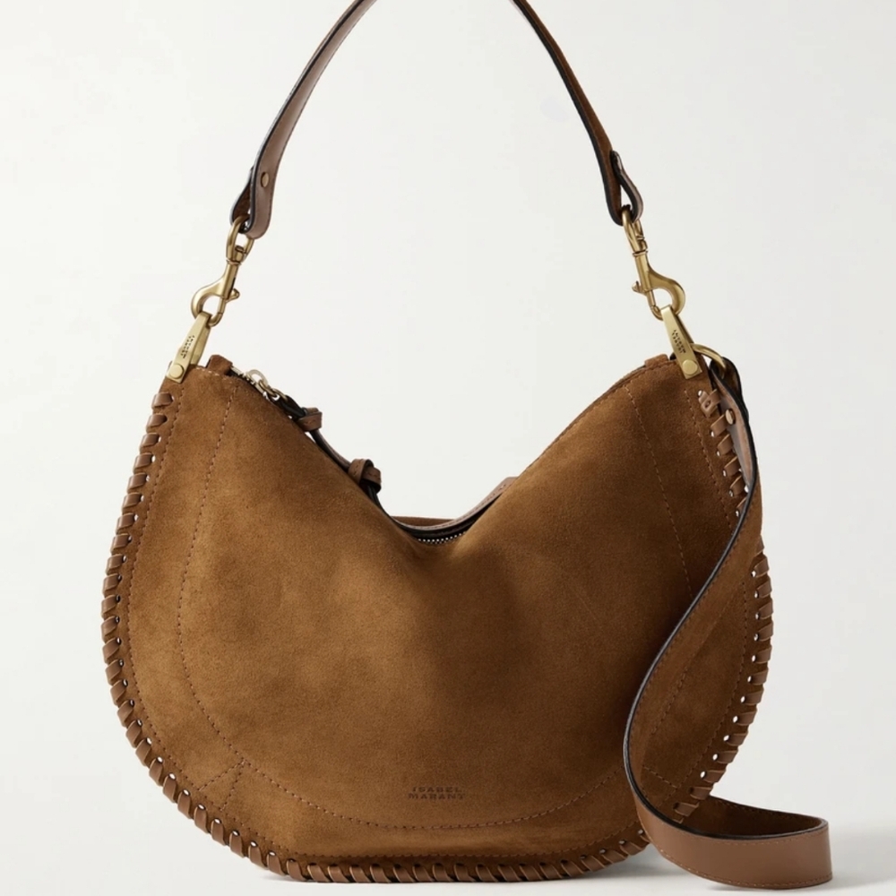Isabel Marant Leather Brown Bag Elegant Tan Crossbody Purse - Picture 10 of 16